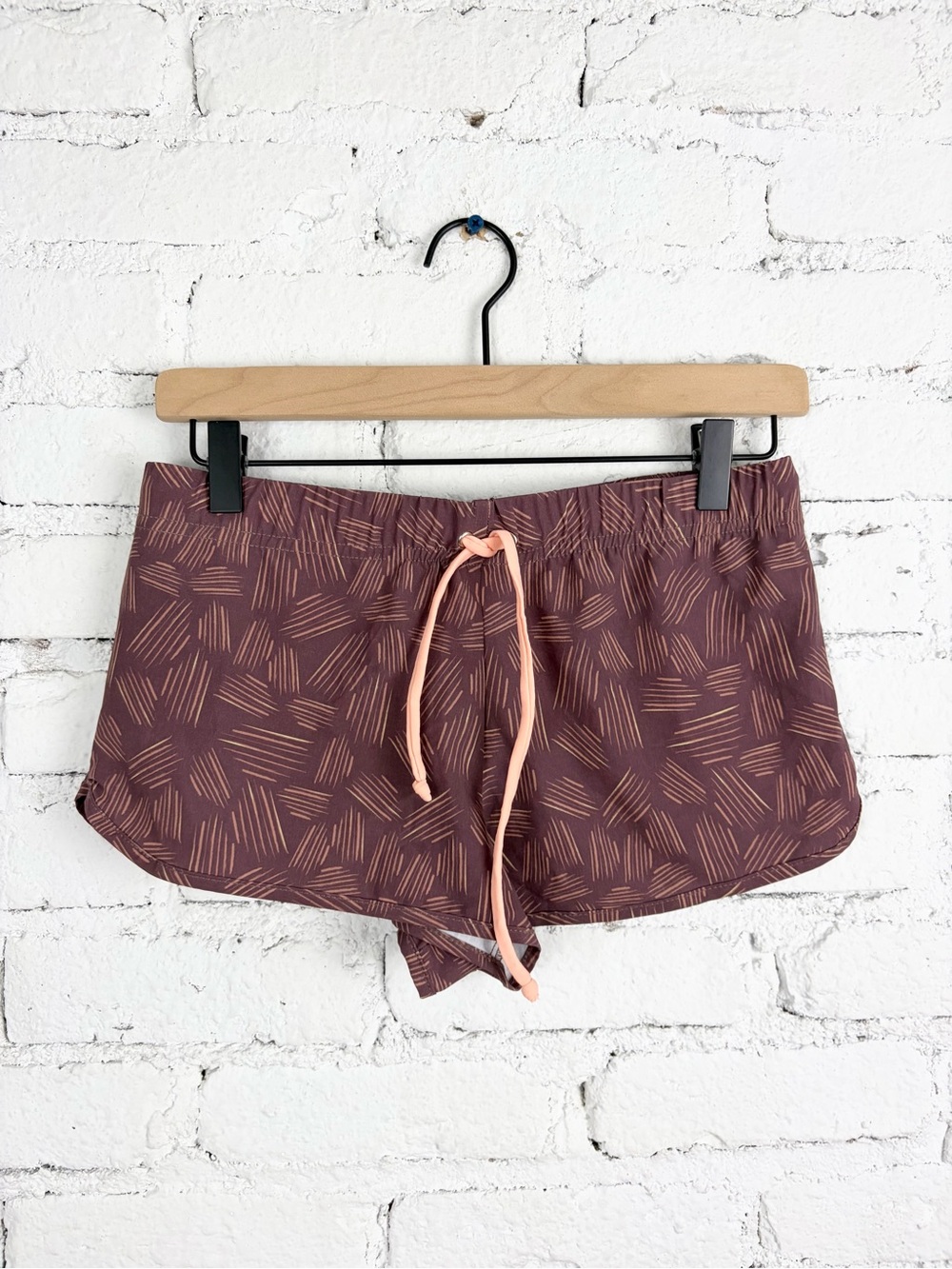 Seea Maderas Prarie Print Surf Mini Shorts Back Tie Drawstring XS